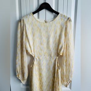 Paper Crane Maxi Cutout Dress Pastel Tie Dye Dress Size L